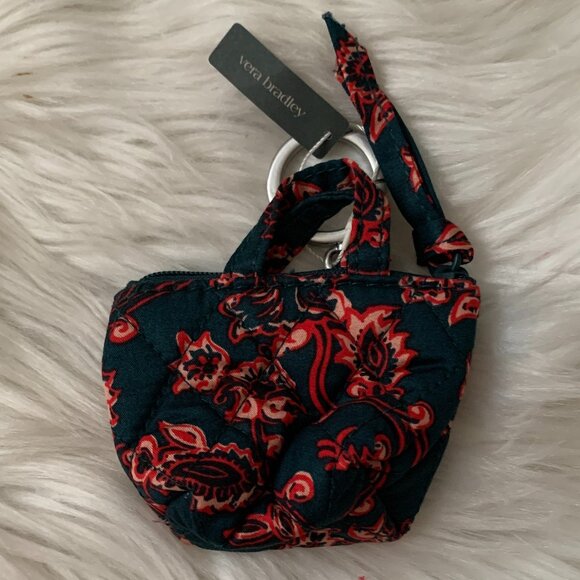 1623 Premium Cotton Original Backpack Bag Charm, Victorian Vines, One Size Vera Bradley Women main image 4